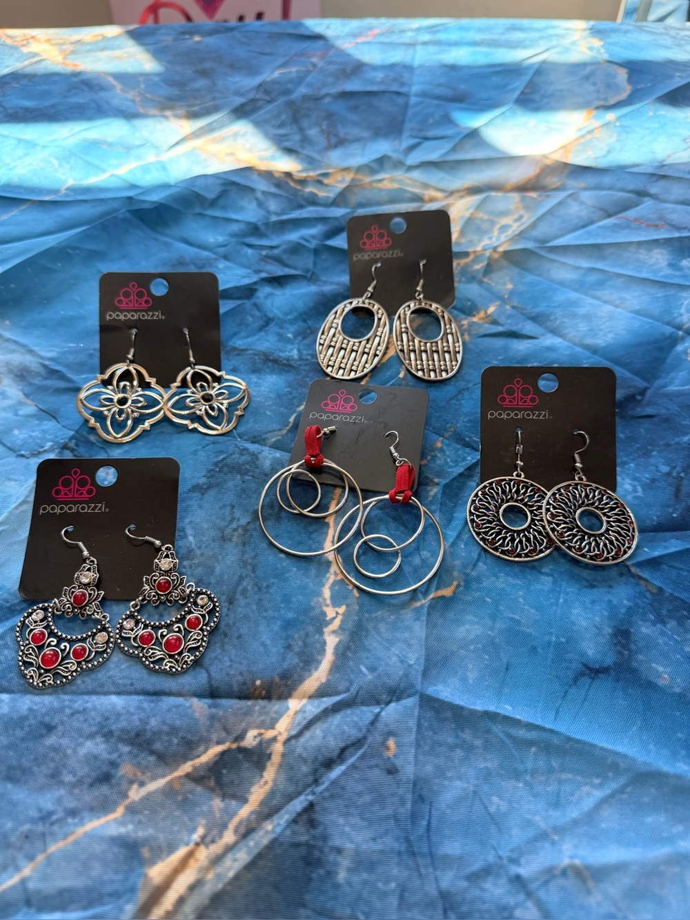 Bundle of 5 Paparazzi Earrings lot NWT!